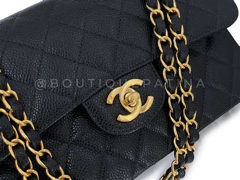 chanel black caviar ghw vintage shoulder bag circa 90s|The Best Vintage Chanel Bags to Collect Now.